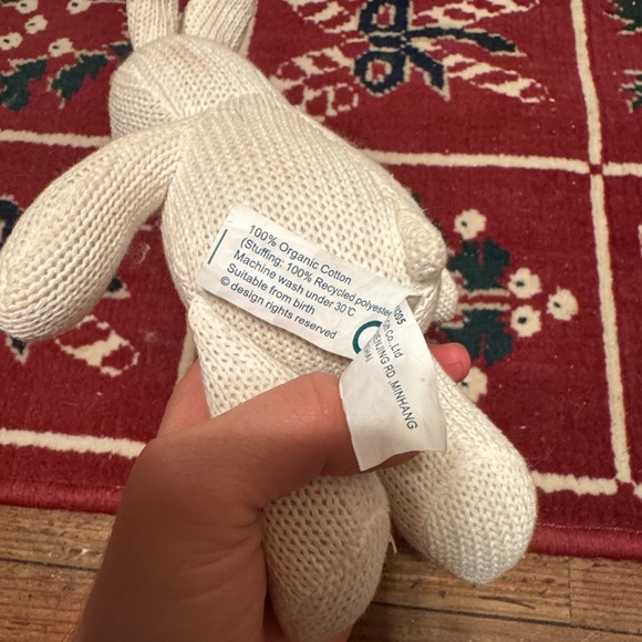 Organic baby bunny rattle - Picture 4 of 4